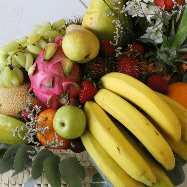 Tropical Fruit Basket_1 close up of tropical fruit