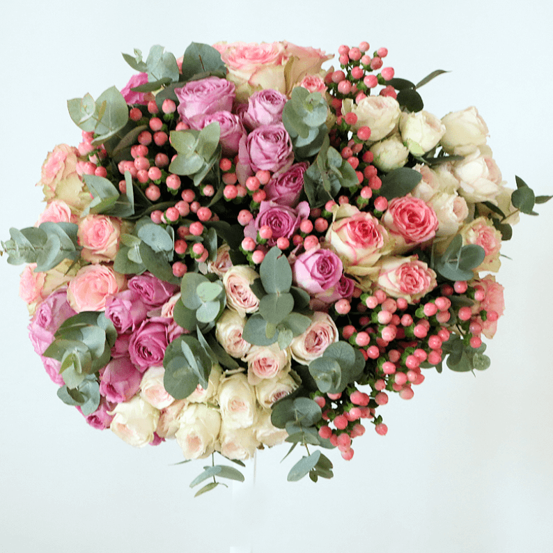 Pink, white and green bouquet Pink, white and green bouquet