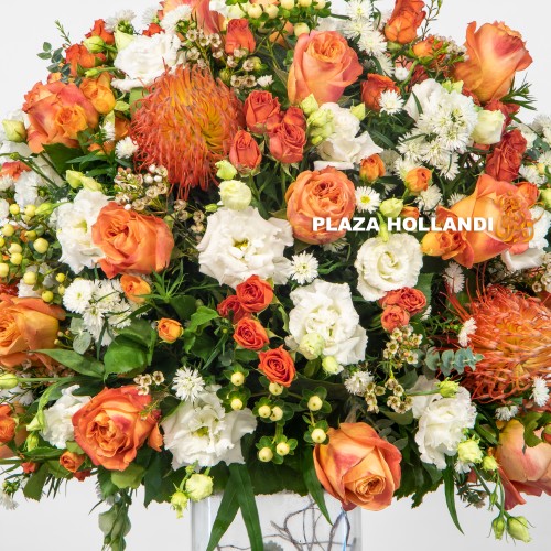 Orange flower arrangement Orange flower arrangement