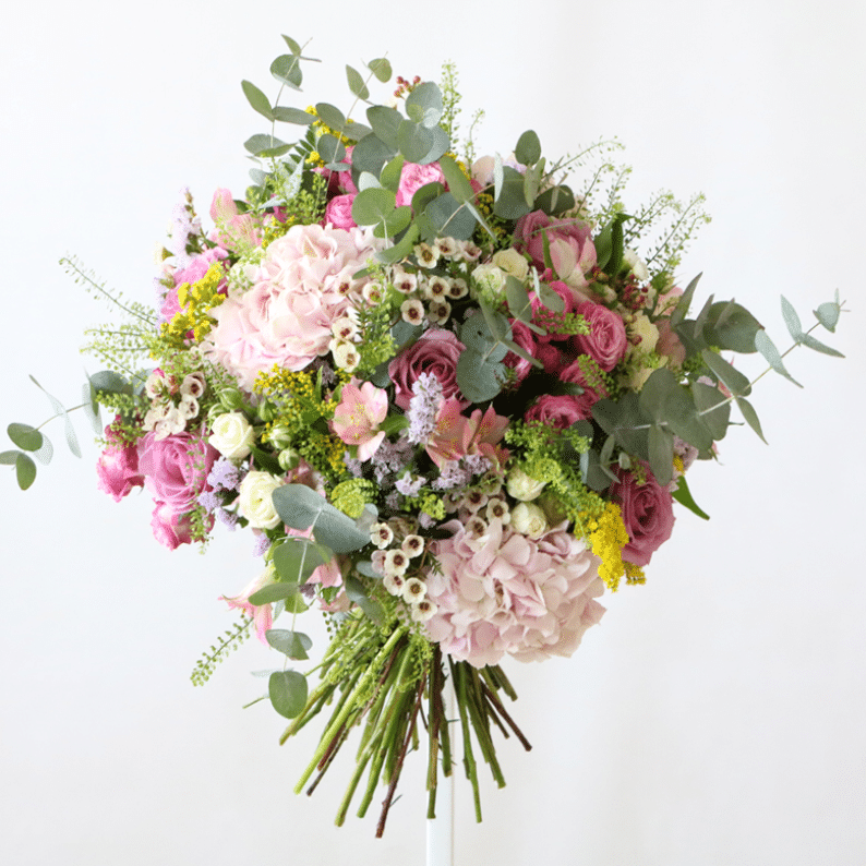 Confidence Pink hydrangea flower bouquet