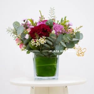 Home 50 purple flower arrangement