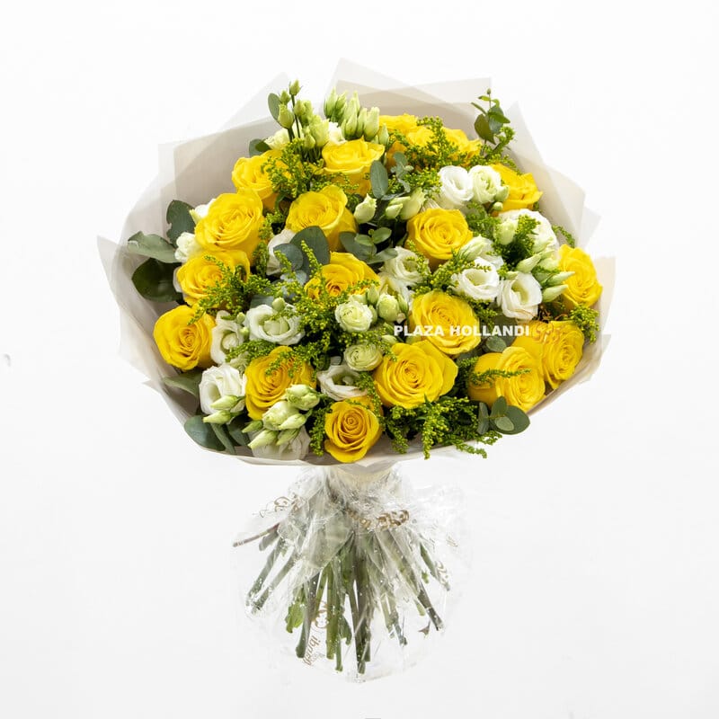 1 yellow rose bouquet