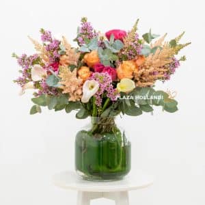 leadgen: How to take care of flowers 6 pink and peach flower bouquet