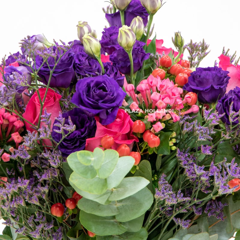 1.2 Purple flower bouquet in a vase