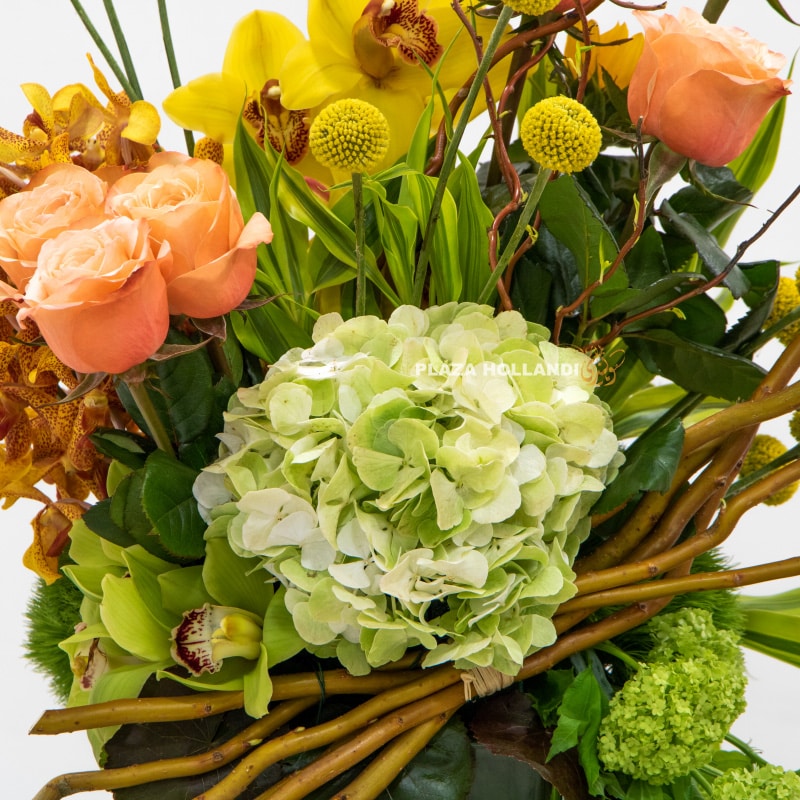 2.2 close up of yellow and orange flowers