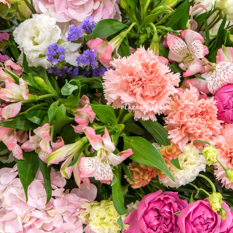 2.4 close up of of pink flower arrangement
