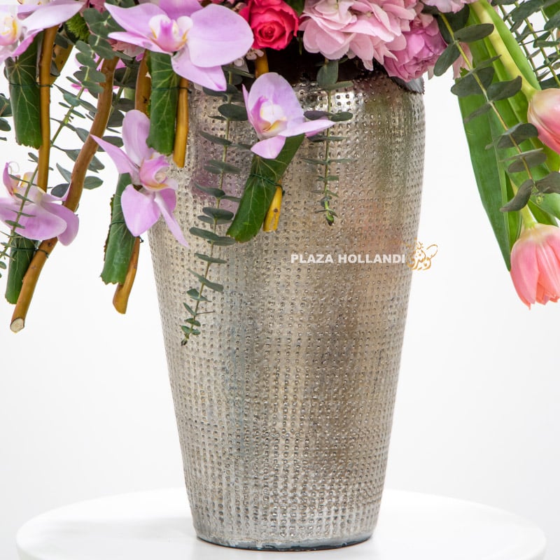 2.4 Close up silver pot of