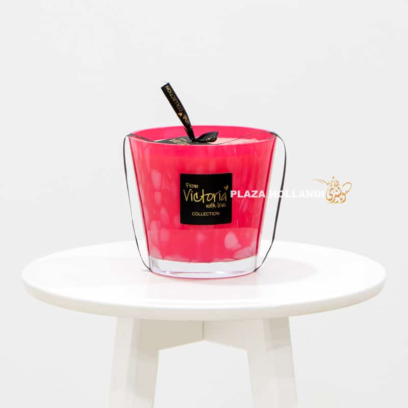 3 Victoria with love pink candle