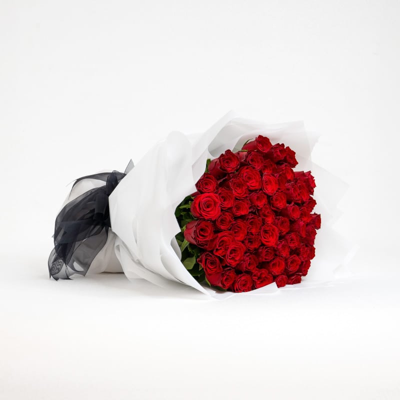 50 Kenyan Red Roses Bouquet 50 Kenyan Red Roses Bouquet