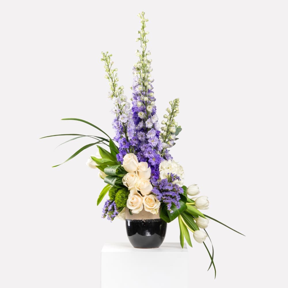 3 Pure White Rose and Tulip Melody