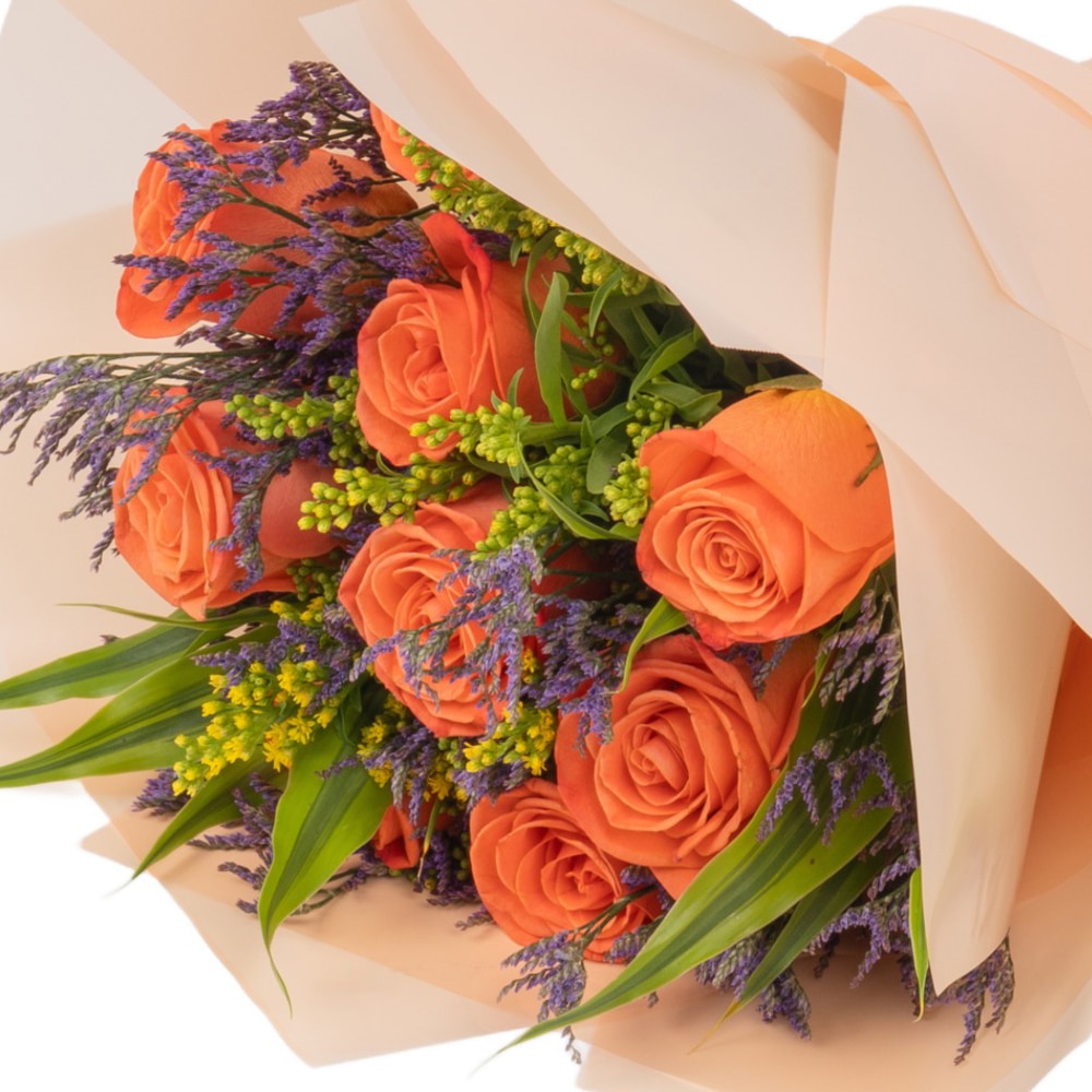 K C1 Orange Roses Bouquet