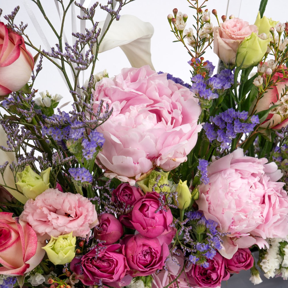 1.4 Pink Gerbera and Spray Rose Celebration with Sweet Indulgence