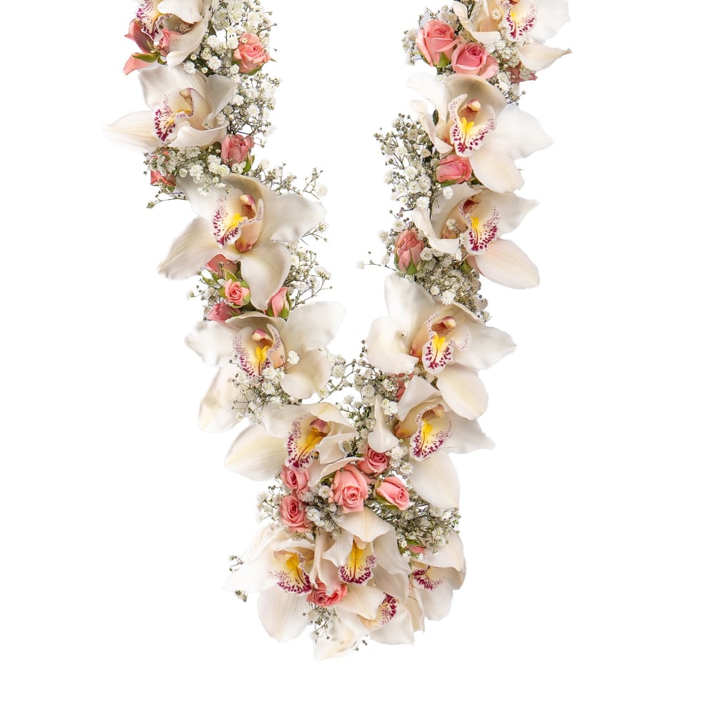 10.2 Cymbidium and Baby Rose Garland