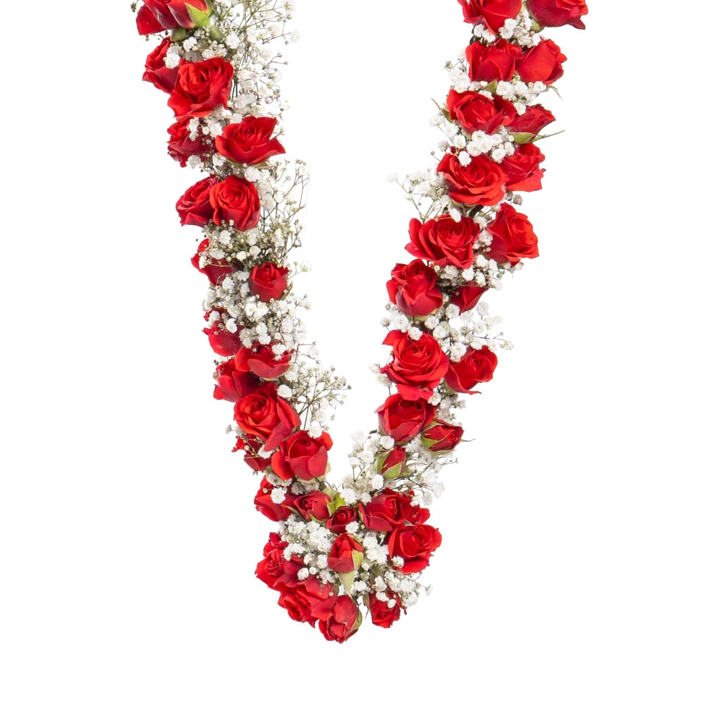 6.2 Red Spray Rose and Gypsophila Garland