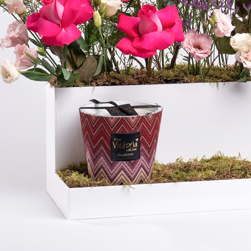 2.2 Radiant Rose and Wax Flower Arrangement