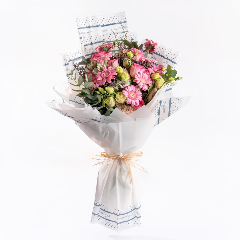 2.2 Charming Eustoma and Rose Arrangement