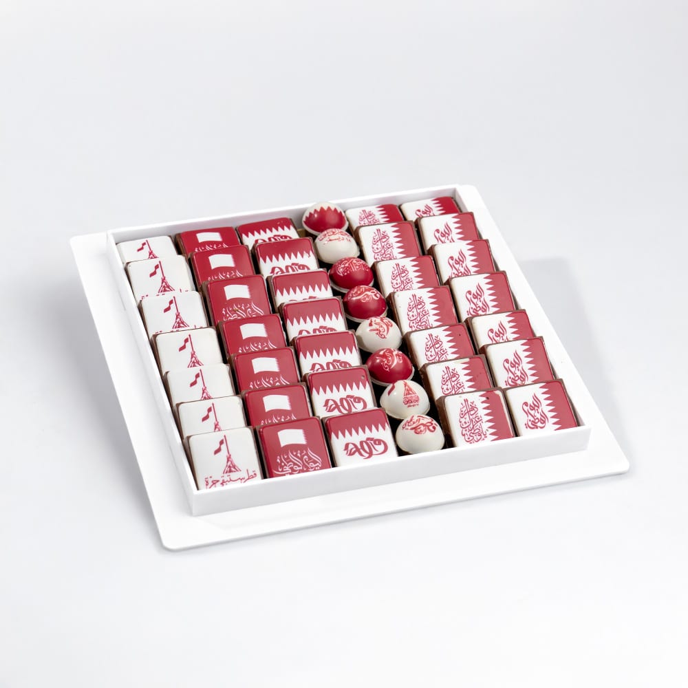 3 National Day Celebration 43-Piece Plaza Hollandi Premium Chocolates Square Tray