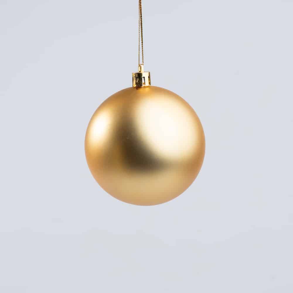 DSC00654 Luxury Gold Christmas Hanging Balls Mix - 24 pcs