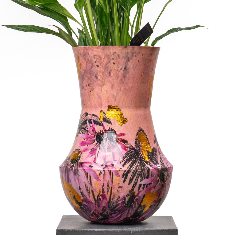 12.2 Spathiphyllum in Metal Pot - 100 cm Height