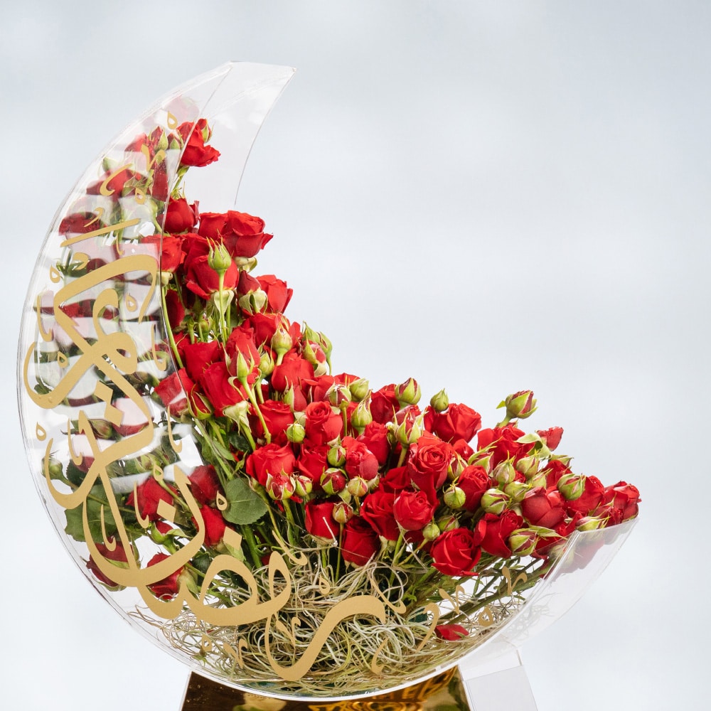 27.2 Acrylic Passion with Red Baby Roses