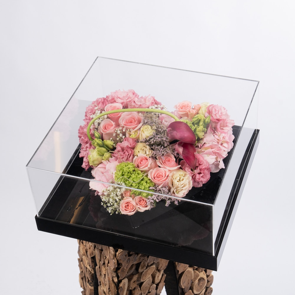 DSC04488 Pure Serenity: Snow Ball & Gypsophila in an Elegant Floral Box