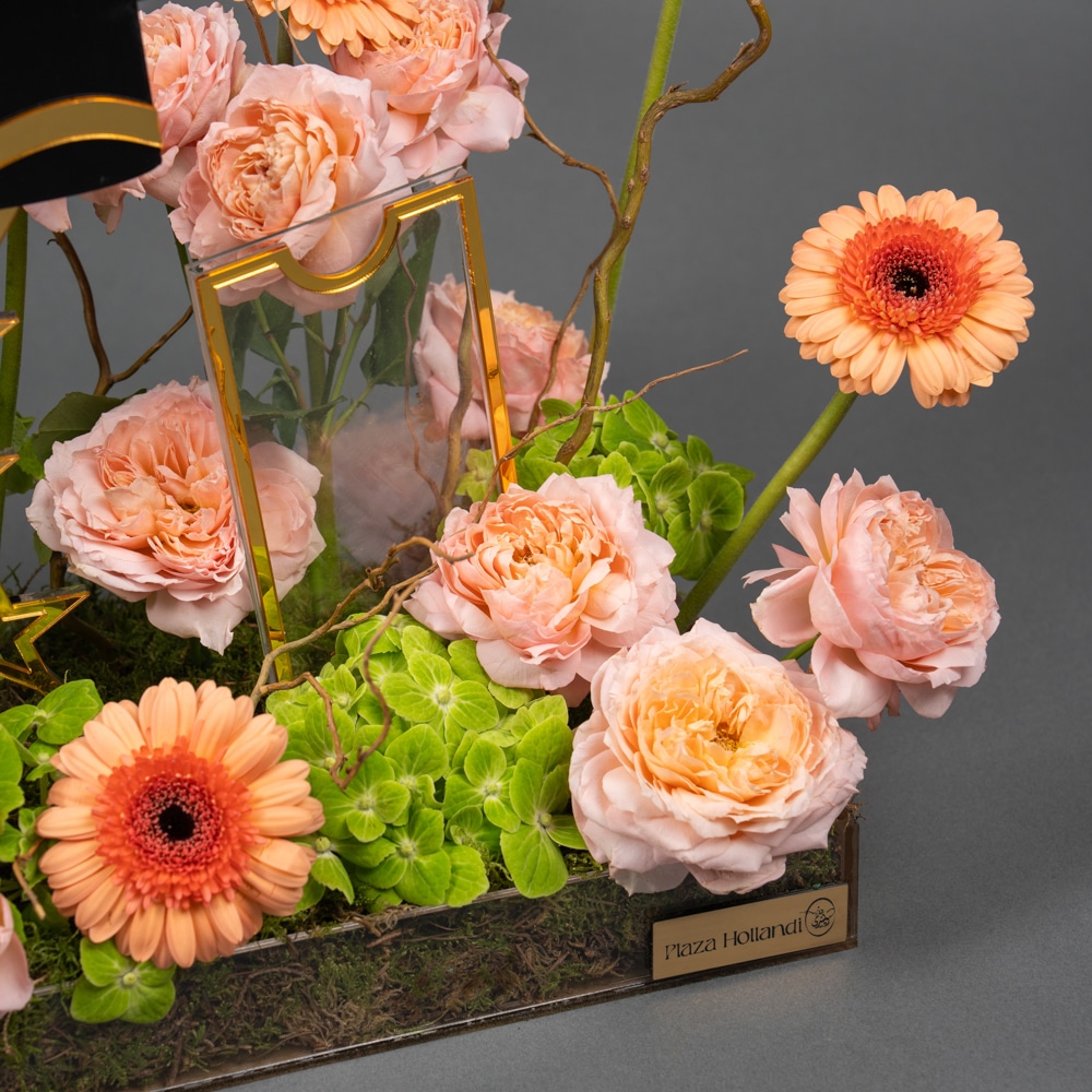 11.3 Graduation Flowers with Gerbera, Spray Roses & Green Hydrangea