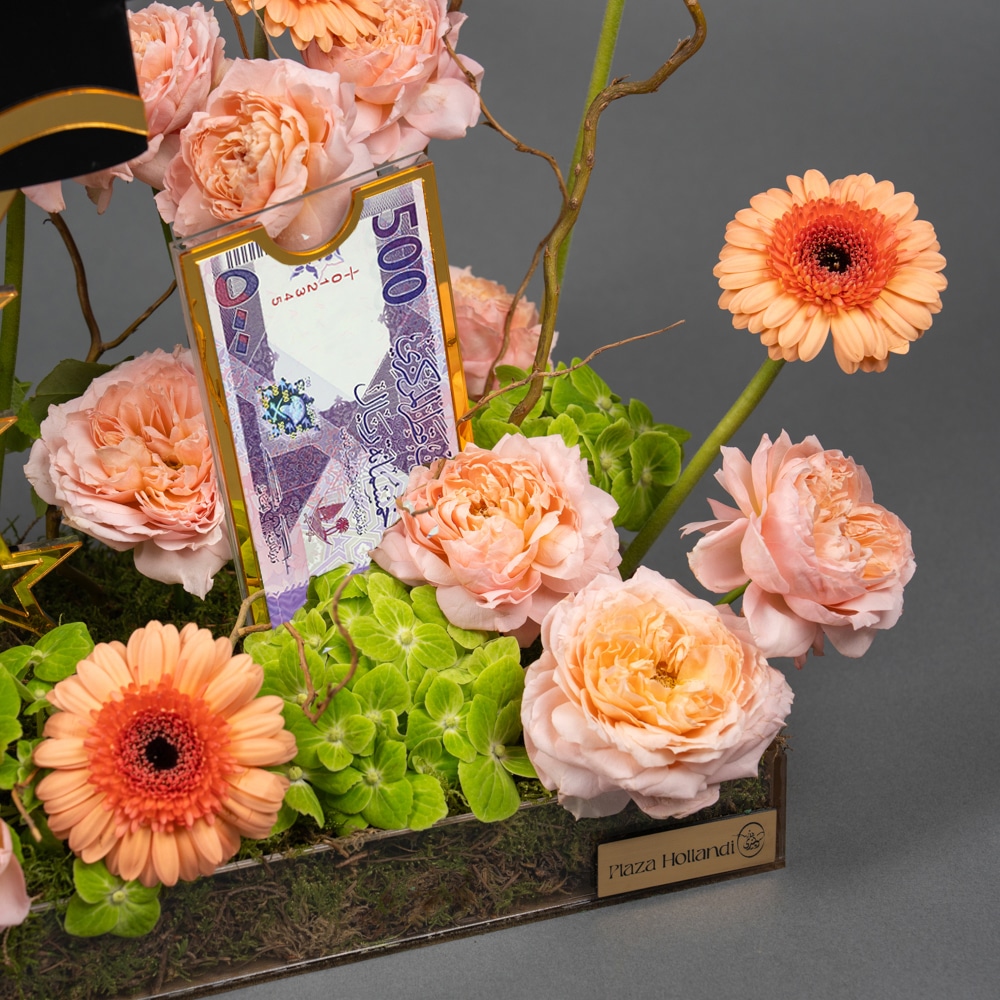 11.4 Graduation Flowers with Gerbera, Spray Roses & Green Hydrangea