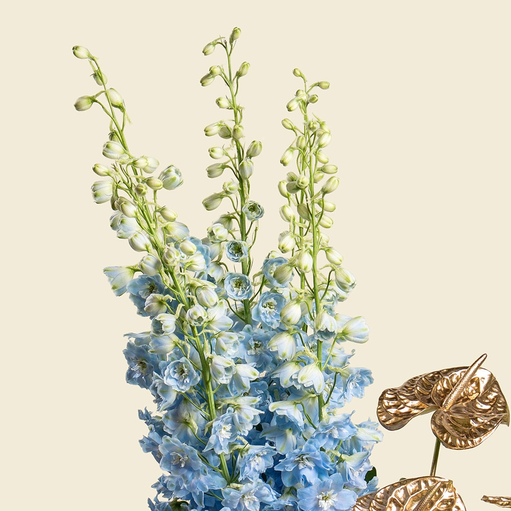9.3 Delphinium and Eucalyptus Elegant Mixed Floral Arrangement